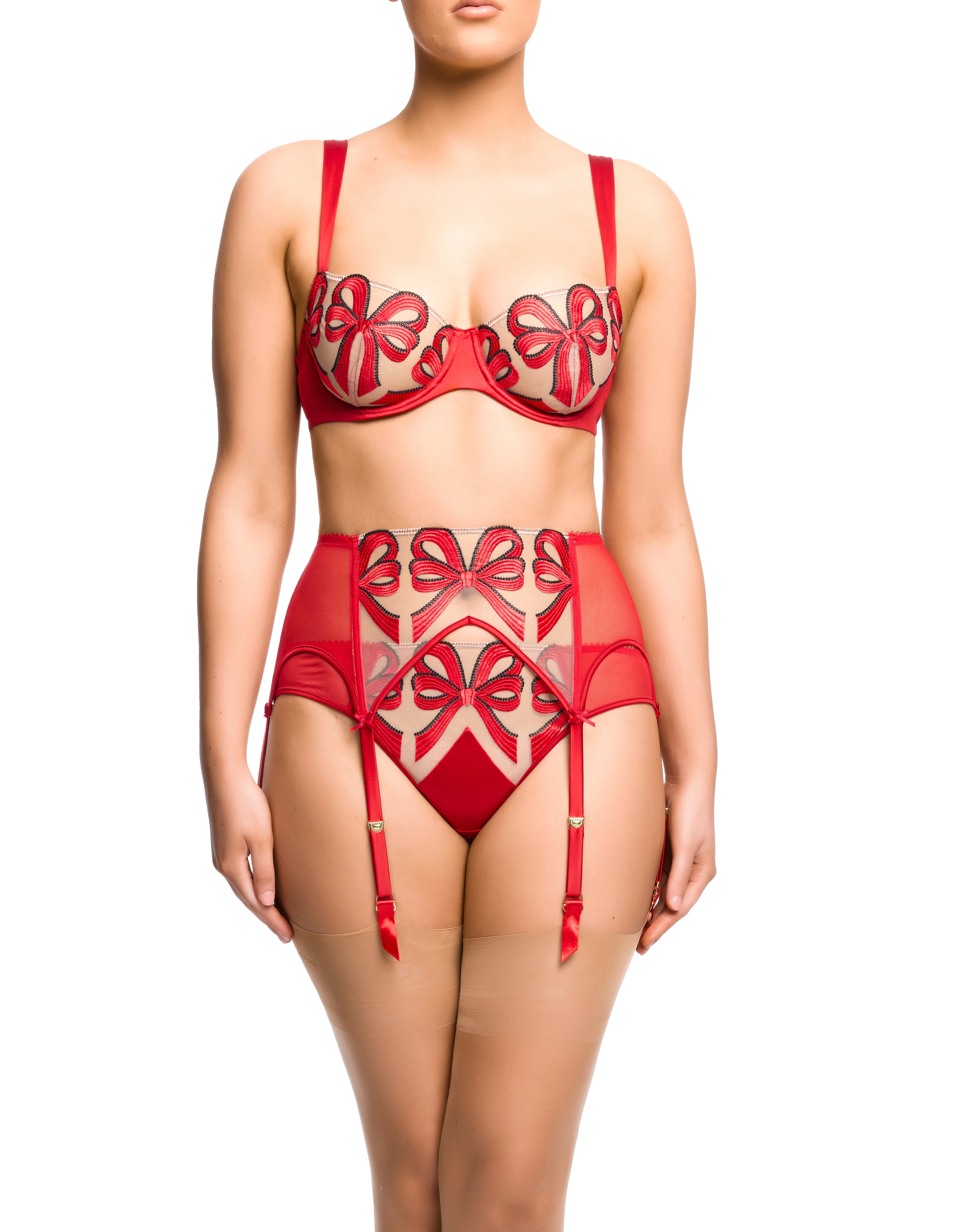 Beau Bait Balconette Underwire Bra - Scarlett Red - Image 3